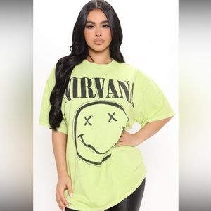 FASHIONOVA - Nirvana Oversized Smiley T-Shirt